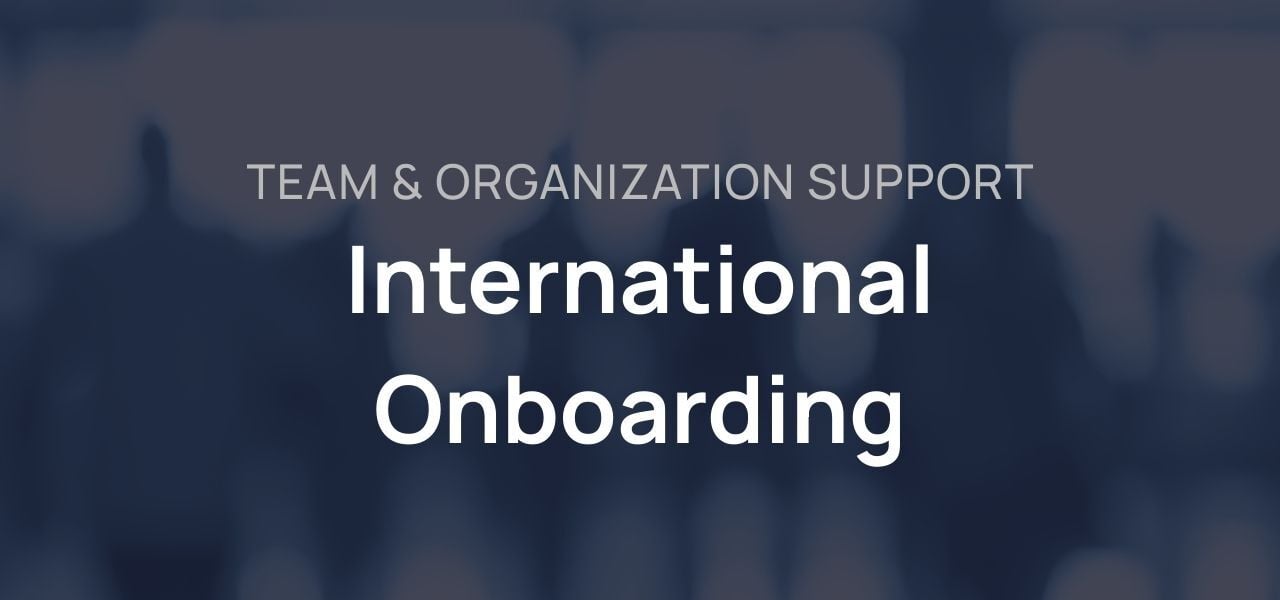 International Onboarding